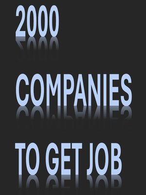 cover image of 2000 Companies to get job